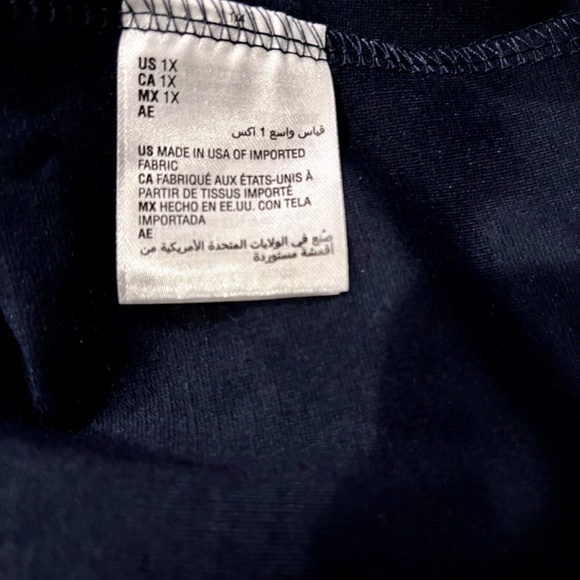 INC International Concepts Navy Shaping Knit Full-Length Leggings Plus Size 1X - Picture 3 of 5